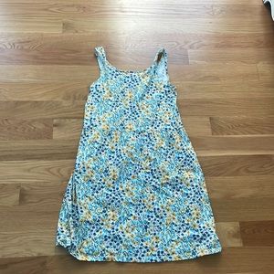 white flowery dress from old navy